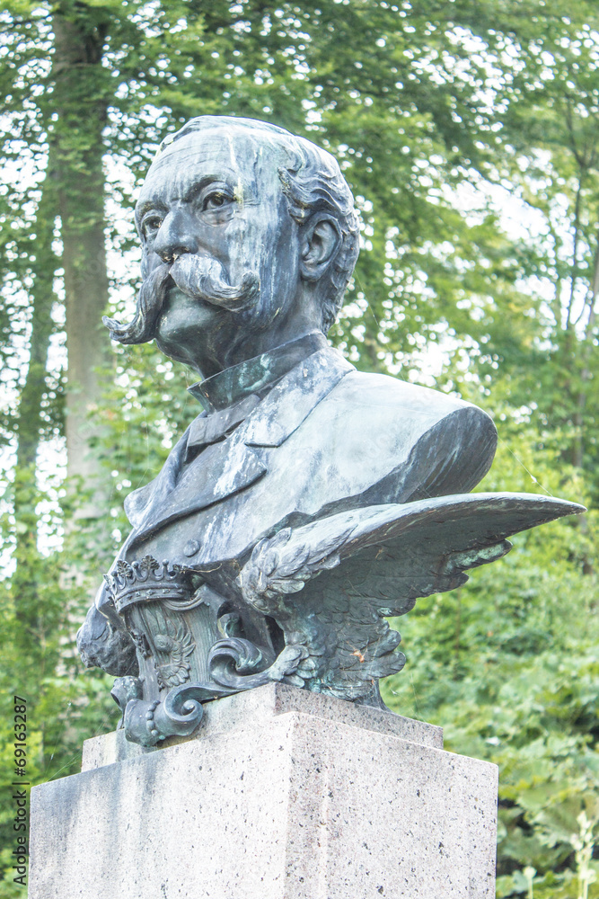 Büste von Christian Enzard Moritz von Holstein in Ledreborg Slot Lejre Roskilde Sjælland Danmark Büste von Christian Enzard Moritz von Holstein in Ledreborg Slot Lejre Roskilde Sjælland Danmark