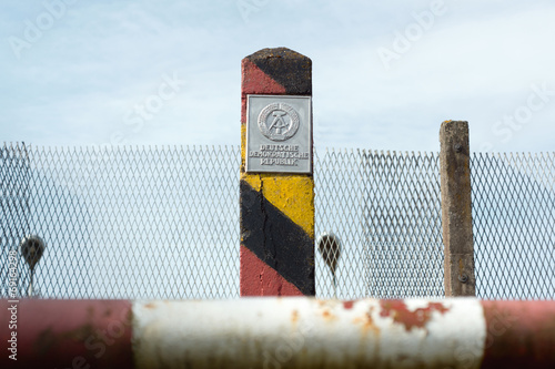 Canvastavla an der ehemaligen innerdeutschen Grenze, DDR BRD