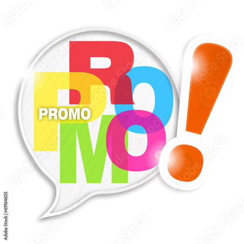 bulle mosaïque lettres : promo