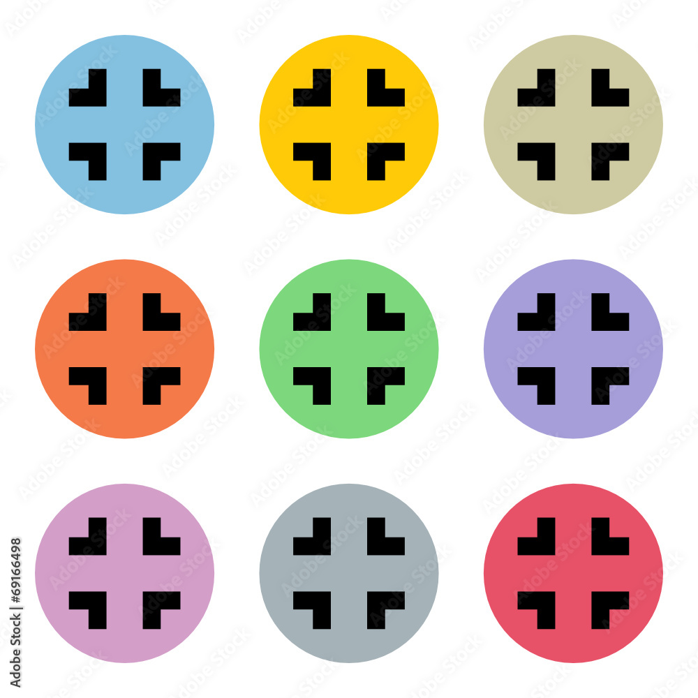 Obraz premium Flat icons