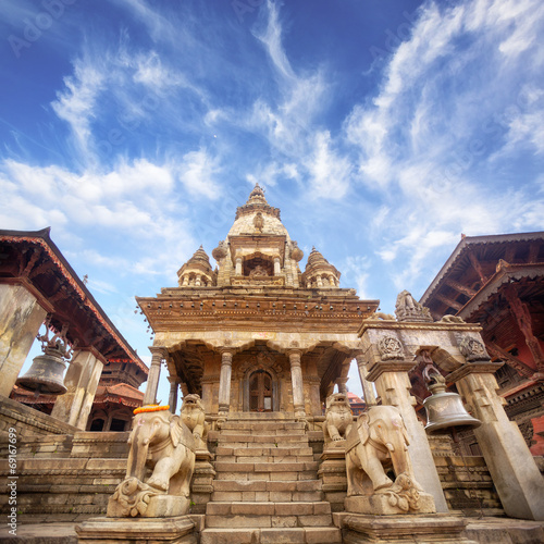 Temple of Durbar Square in Bhaktapur, Kathmandu valey, Nepal