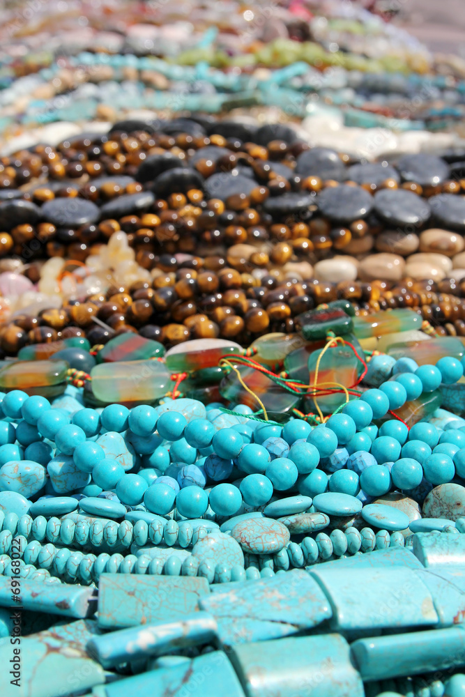 Obraz premium Collection of Colorful Women's Fashion Bead Jewelry