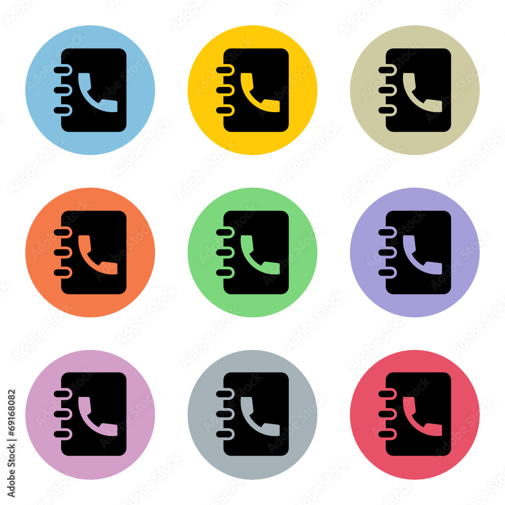 Flat Colorful Icon-Set Flat Colorful Icon-Set
