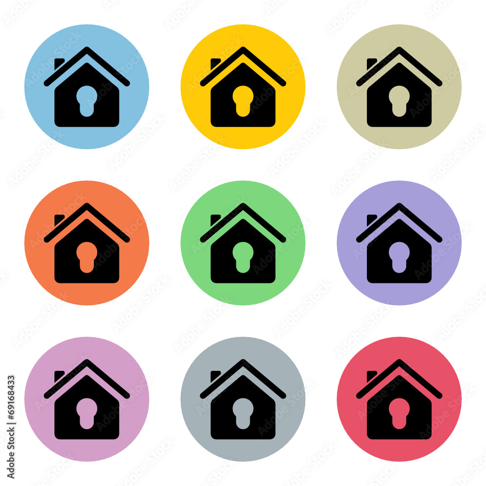 Flat Colorful Icon-Set Flat Colorful Icon-Set