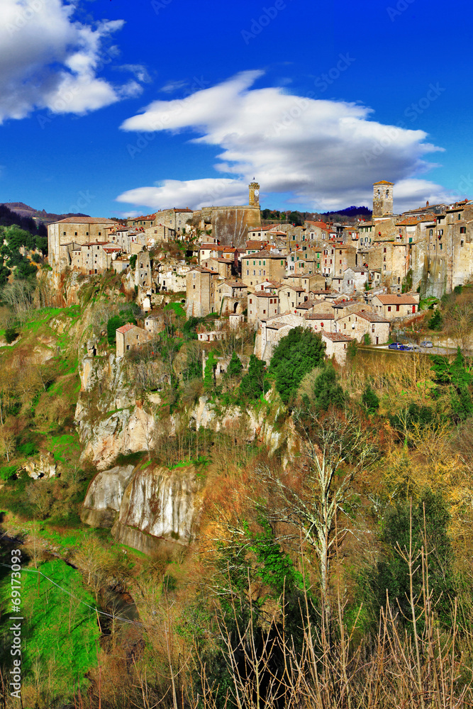 Sorano - medieval town of Tuscany