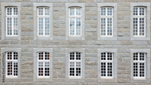 Windows of Saint Malo, France.
