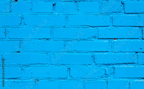 Blue Brick Wall Background