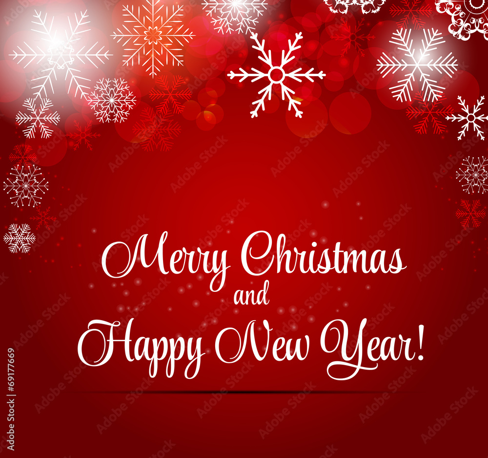 Happy New Year and Marry Christmas Background