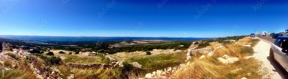 Stunning Croatian island panorama view