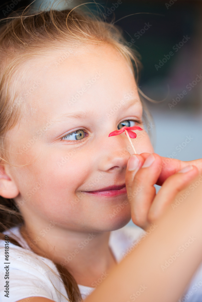 Funny adorable little girl portrait Funny adorable little girl portrait