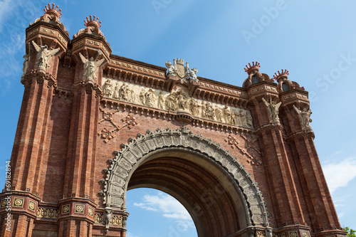 The Arc de Triomf in Barcelona, Spain
