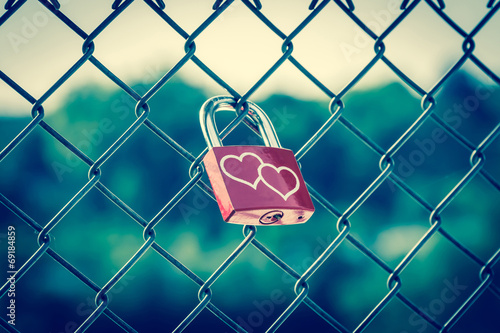 Love Lockers vintage style photo