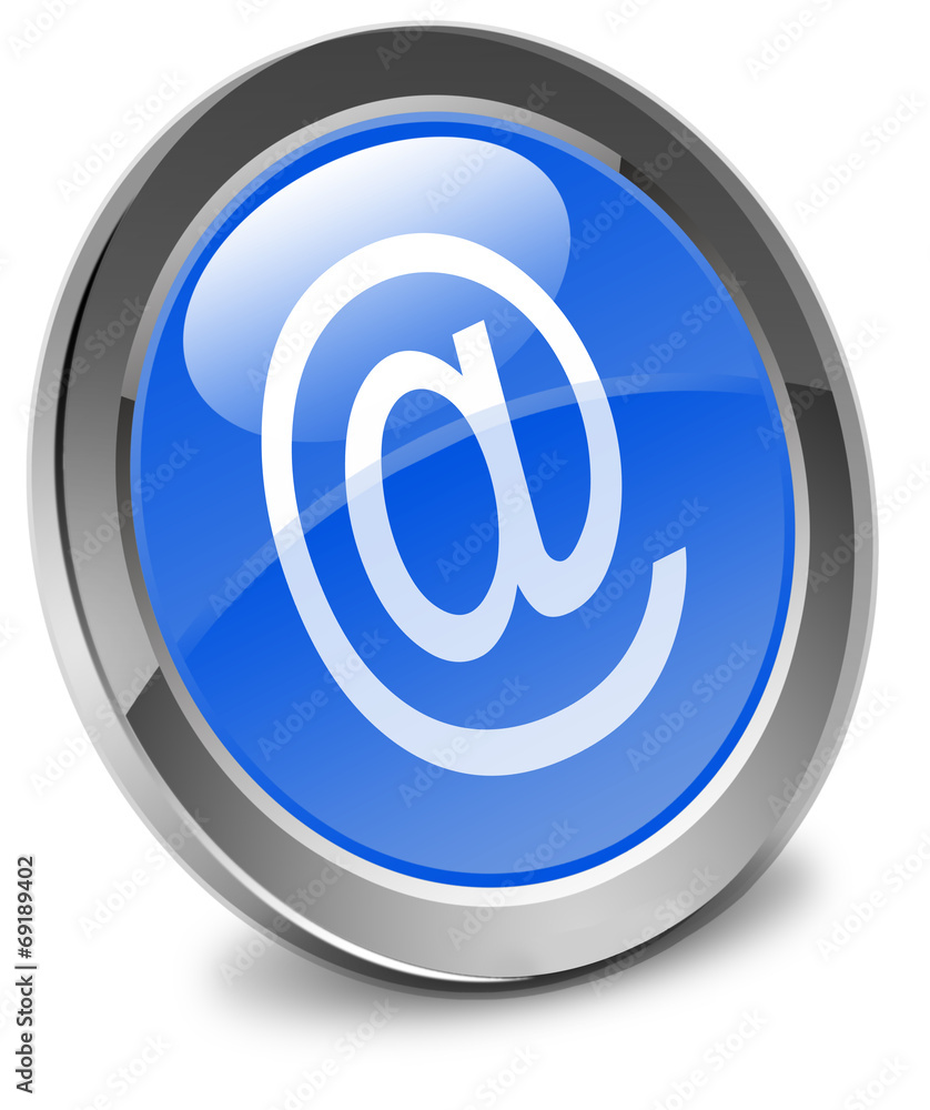 bouton arobase, e-mail icône internet bouton arobase, e-mail icône internet