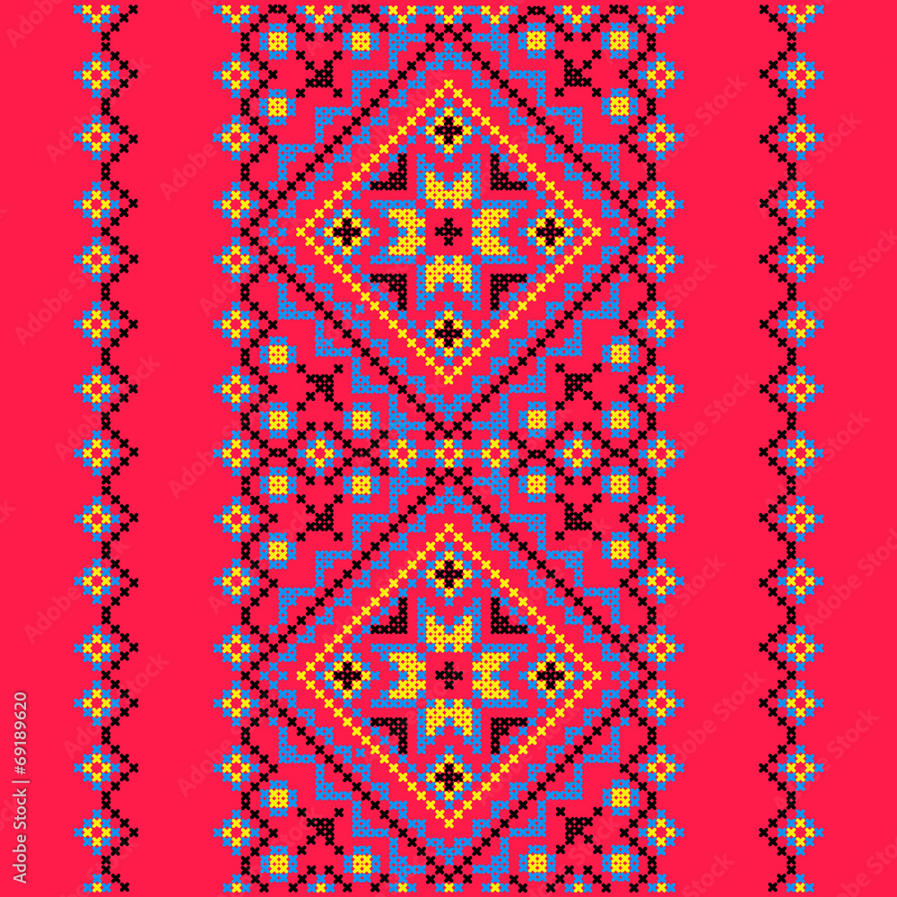 Embroidery. Ukrainian national ornament Embroidery. Ukrainian national ornament