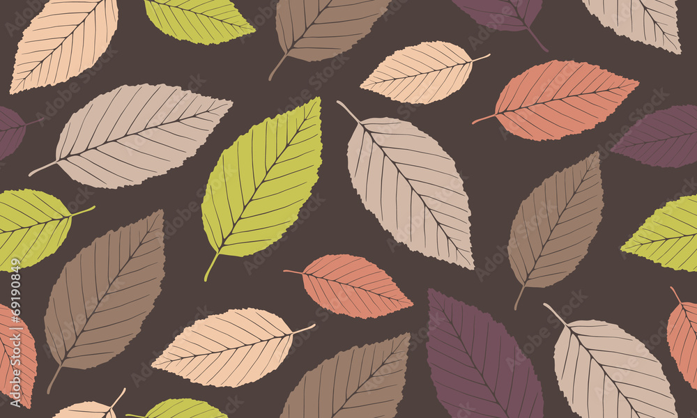 Leaf background, seamless pattern