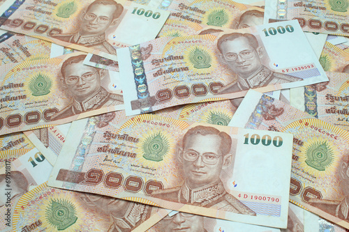 Obraz na plátně 1000 baht banknotes