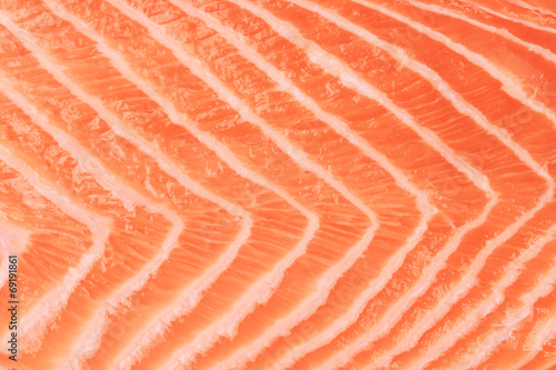 Closeup of beautiful raw salmon steak.