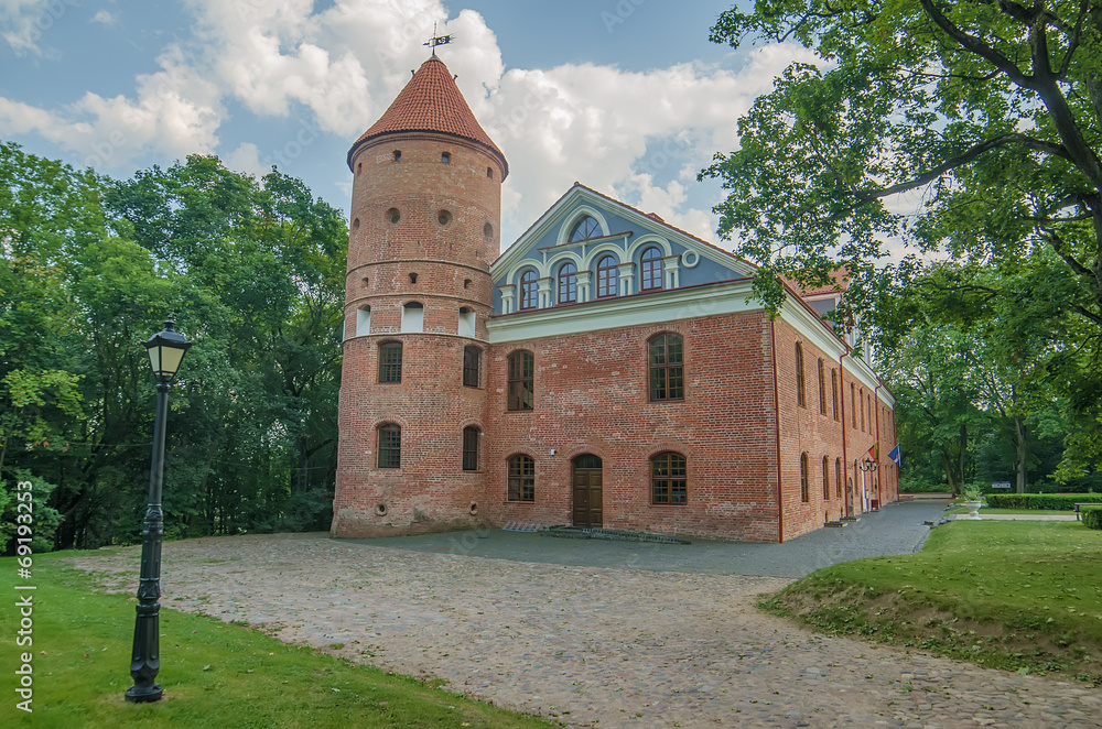 Castle in Raudondvaris, Lithuania