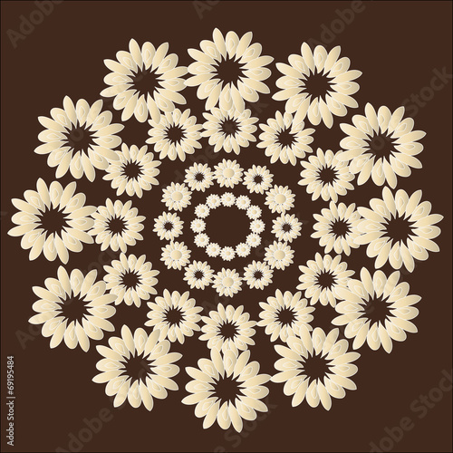 The pattern of wreaths