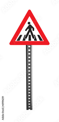 Traffic Warning Signboard - isolated