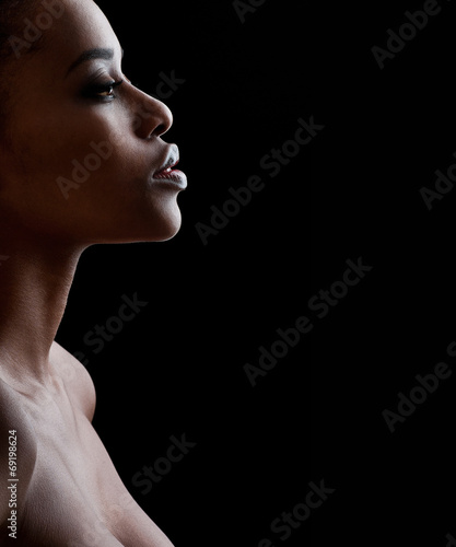 Beautiful African-American woman. Black Beauty