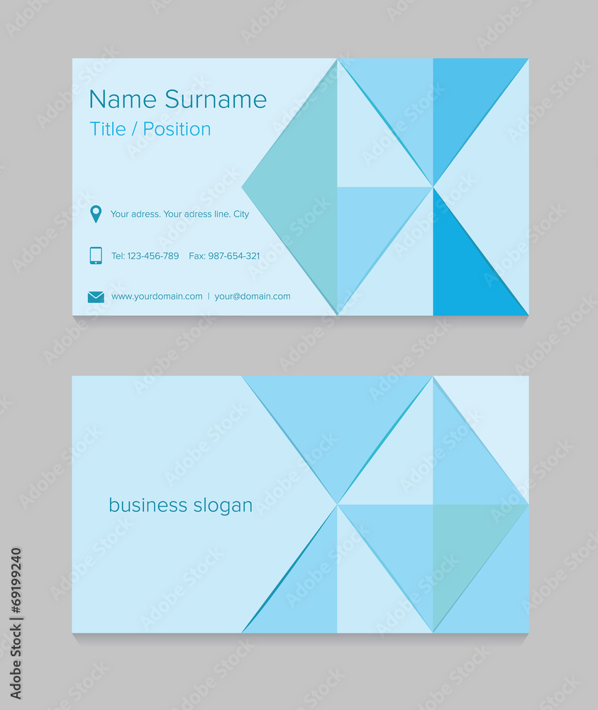 Fototapeta premium Business card template design