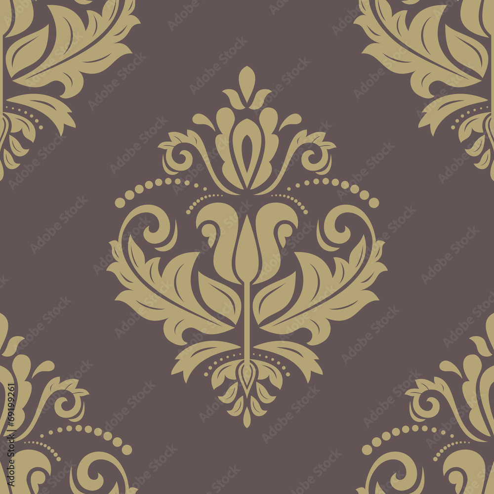 Orient Seamless Vector Pattern. Abstract Background Orient Seamless Vector Pattern. Abstract Background