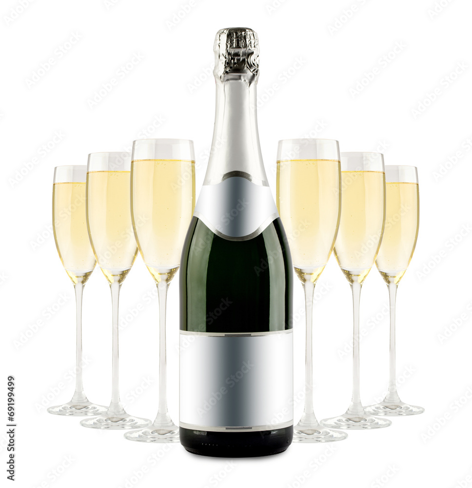 custom made wallpaper toronto digitalChampagne bottle and champagne glass