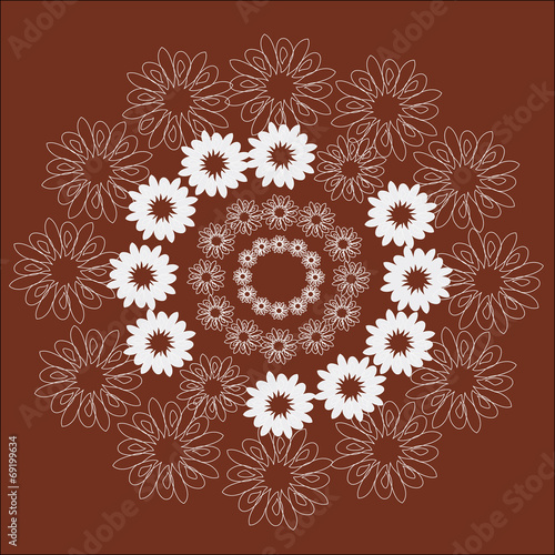 The pattern of flowers