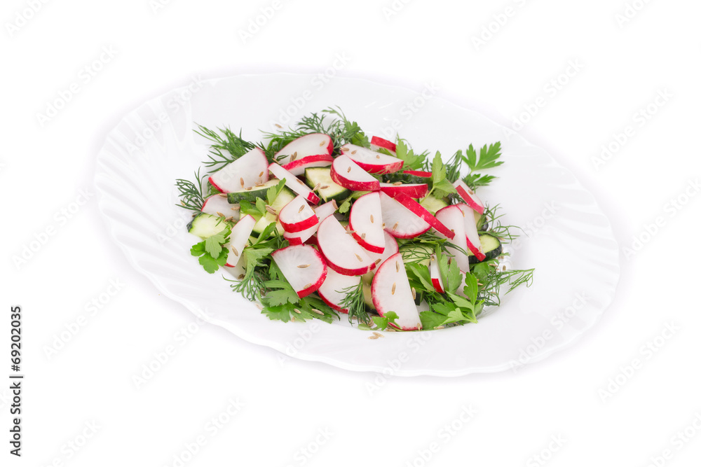Radish salad. Radish salad.