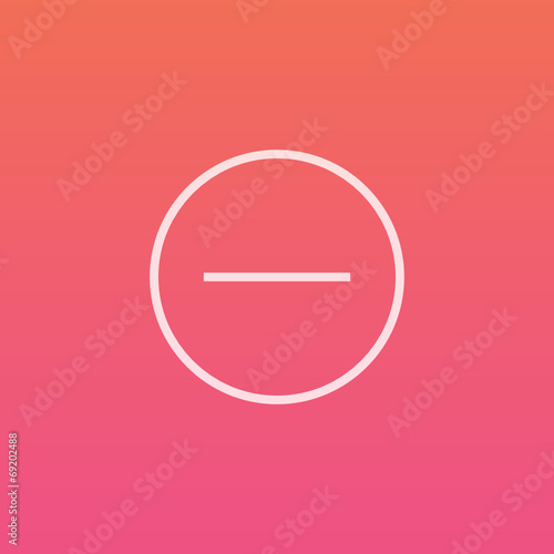 Minus - Finely crafted line icons 