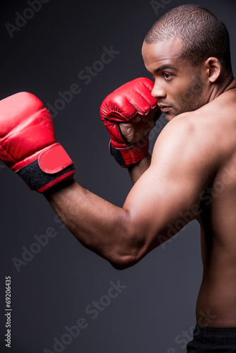 Confident boxer. © gstockstudio