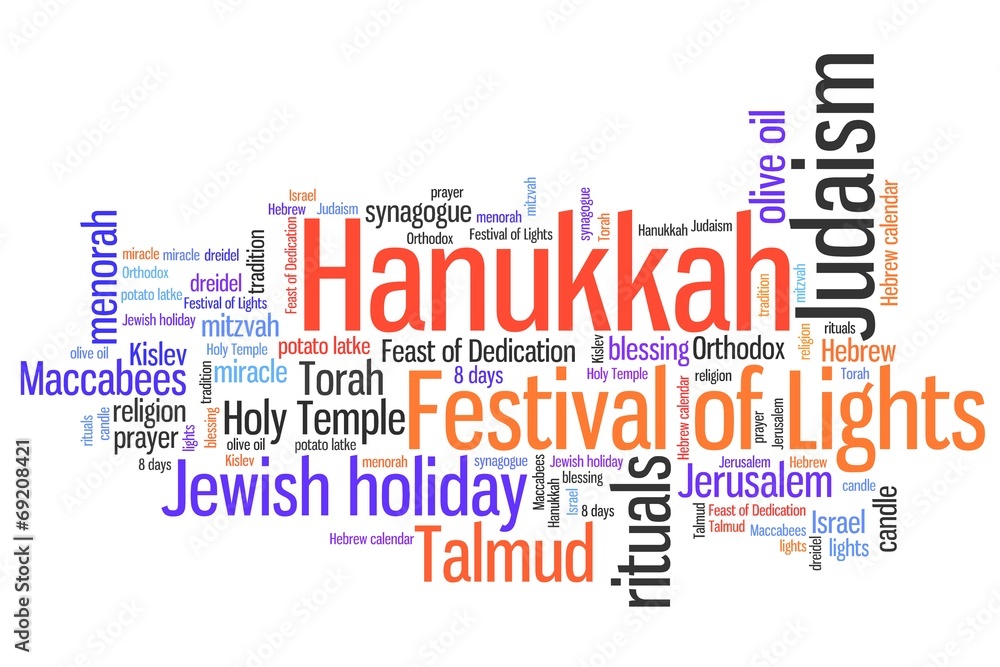 Jewish holiday - word cloud concept Jewish holiday - word cloud concept