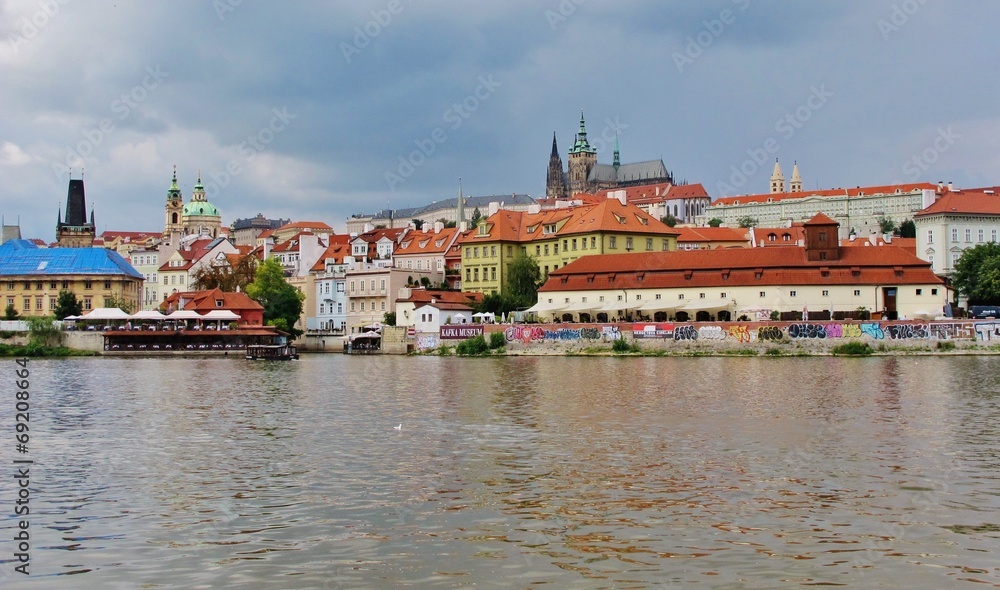 Prag, Moldau mit Kleinseite und Hradschin