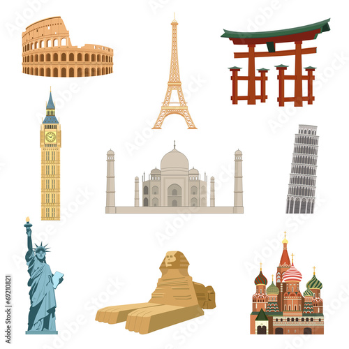 World famous landmarks
