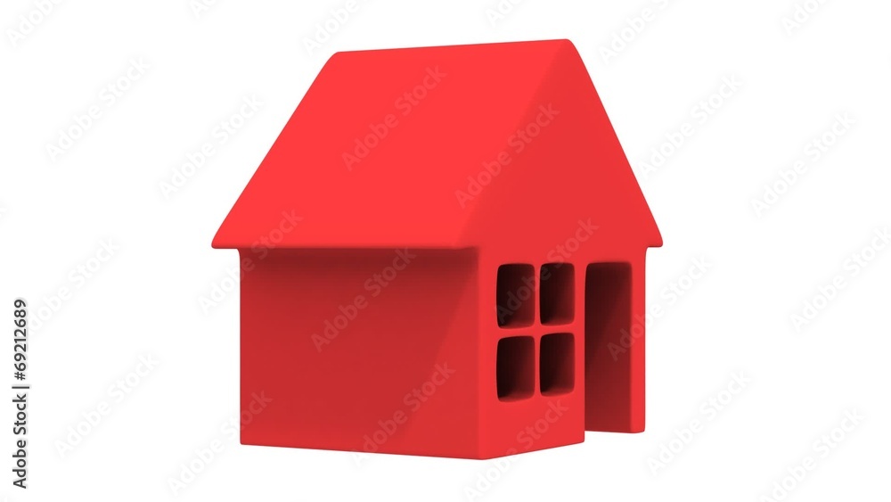 House icon rotate animation. Seamless Looping House icon rotate animation. Seamless Looping