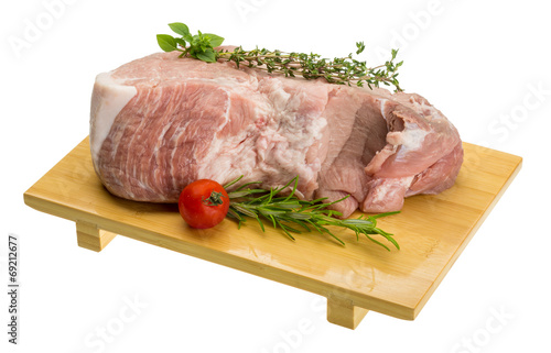 Raw pork meat