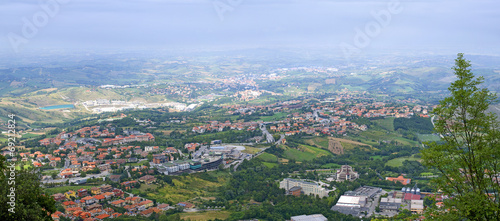 The view from the mountain Titanium, San Marino.