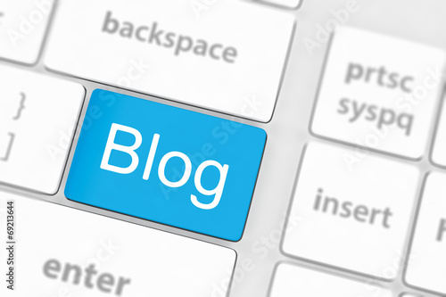 blog bloggar or inernet blogging concept with key photo