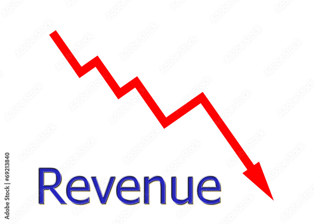 red diagram downwards revenue red diagram downwards revenue