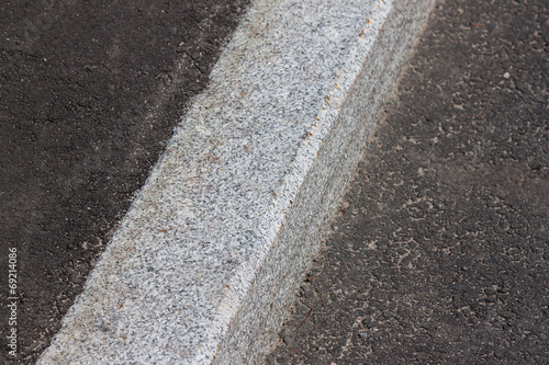 Wallpaper Mural white curb and asphalt road Torontodigital.ca