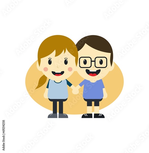 love couple cartoon character