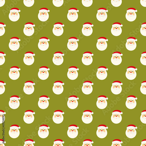 Abstract Christmas Santa Clause face pattern wallpaper