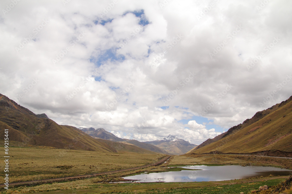 Sky in mountains