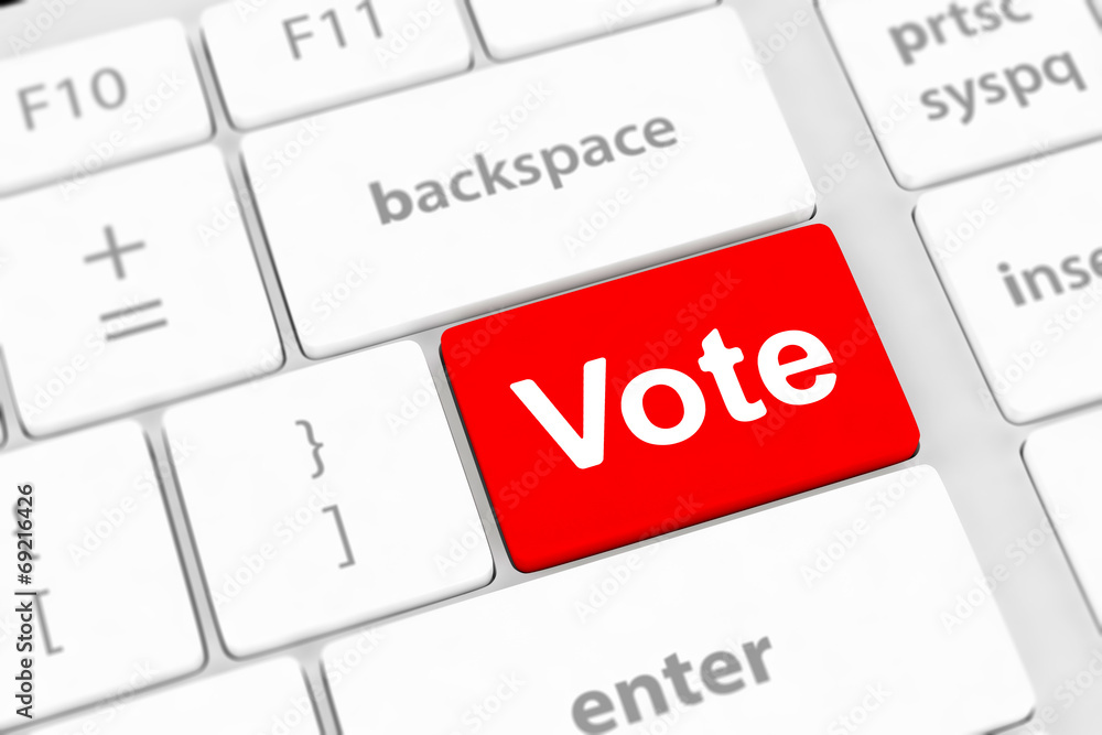 vote button on computer keyboard showing internet concept vote button on computer keyboard showing internet concept