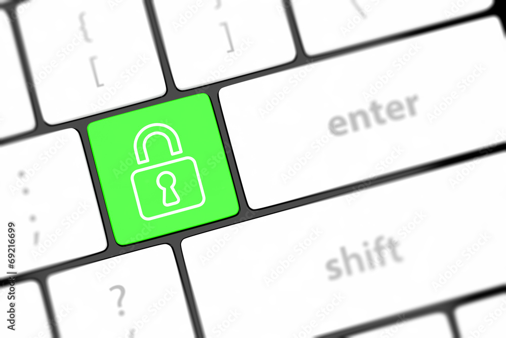 enter button with Closed Padlock on computer keyboard background enter button with Closed Padlock on computer keyboard background