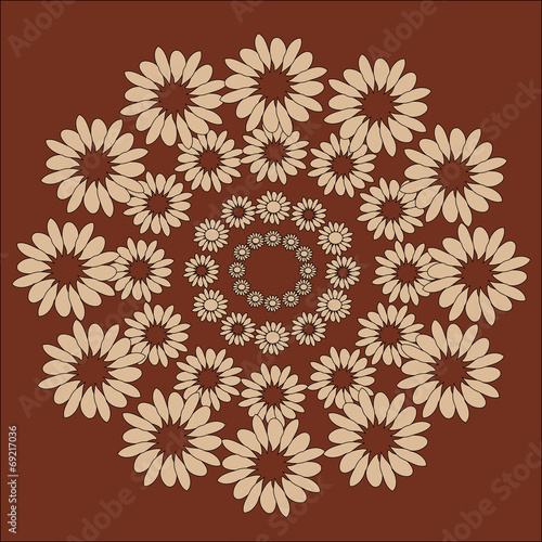 The pattern of wreaths