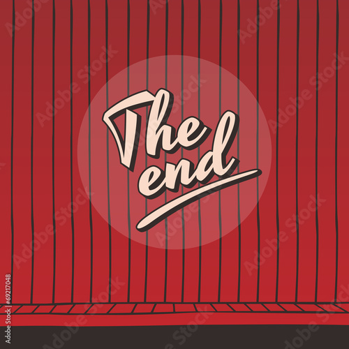 live stage red curtain