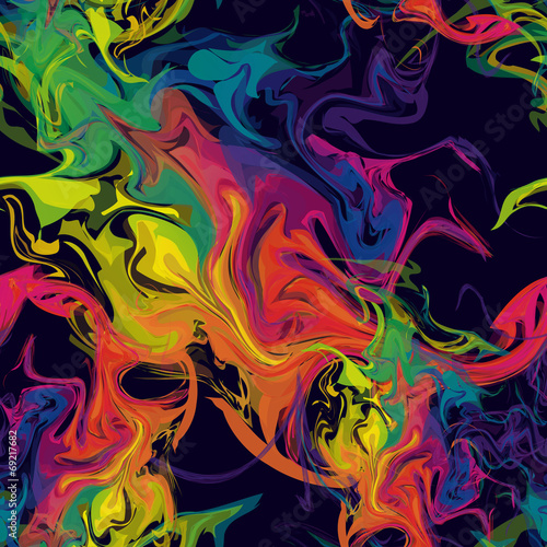 Seamless Background Colorful Stains of Paint