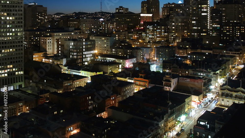 San Francisco Nob Hill Night